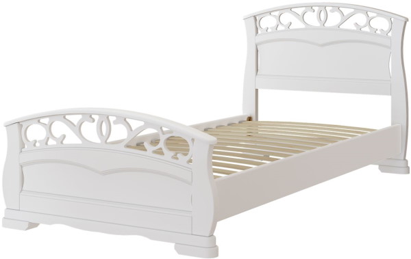 Фото Кровать односпальная Грация-1 (СМ 90х200) без основания с универсальными царгами от производителя Браво-мебель в Феодосии по цене 18&nbsp;520 ₽