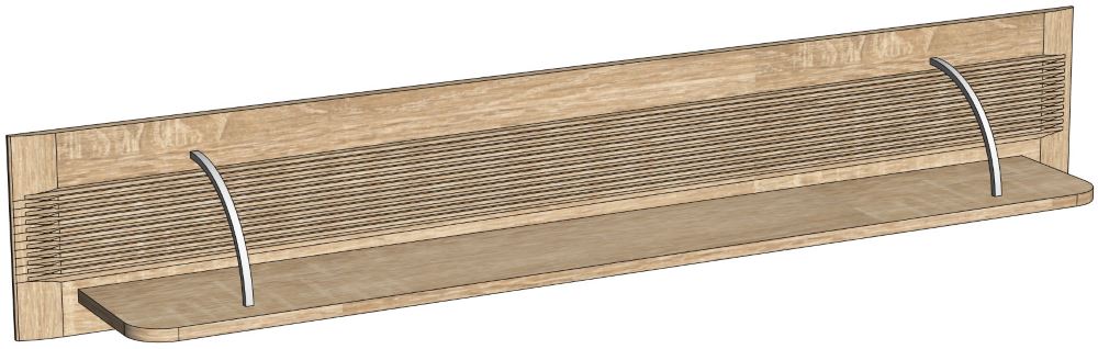 Фото Полка навесная Магнолия ГМ-11 от производителя СБК в Феодосии по цене 3&nbsp;240 ₽