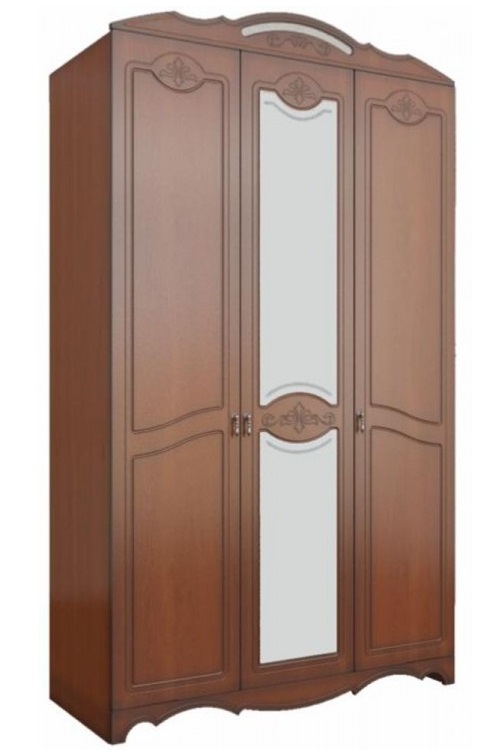 Фото Шкаф Лотос лакированный ШР-3 (133) трехдверный от производителя Браво-мебель в Феодосии по цене 42 390 ₽