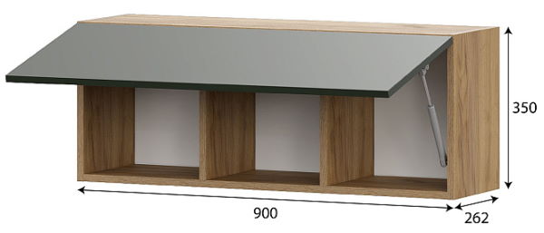 Фото Шкаф навесной Милан от производителя SV-мебель в Феодосии по цене 5 020 ₽