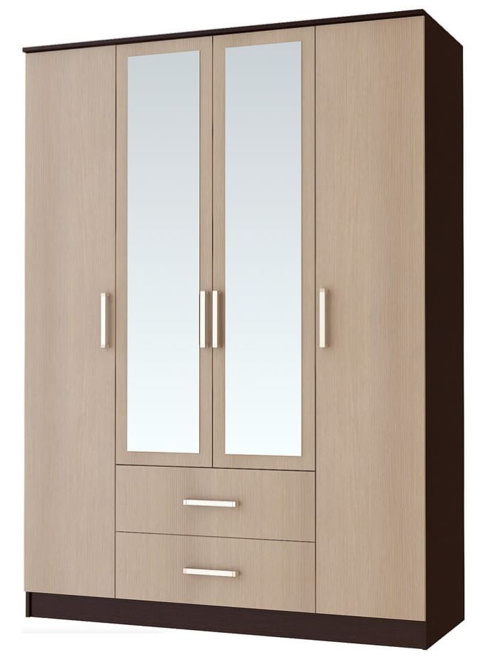 Фото Шкаф Фиеста (160) четырехдверный от производителя БТС  в Феодосии по цене 15&nbsp;590 ₽