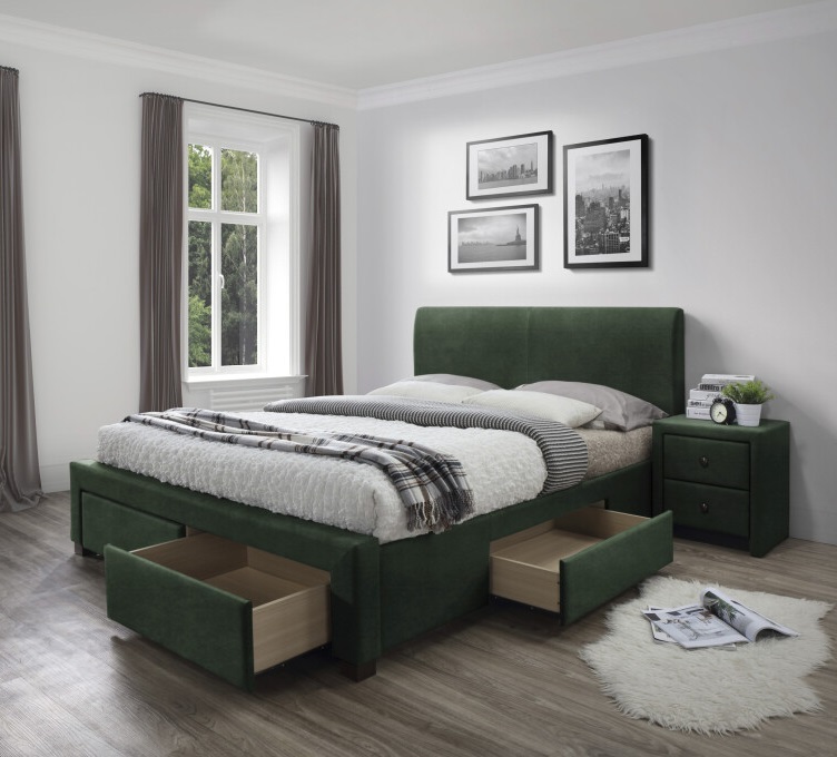 Фото Кровать двуспальная Halmar Modena 3 (СМ 160х200) c ортопедическим основанием от производителя Halmar  в Феодосии по цене 64&nbsp;020 ₽