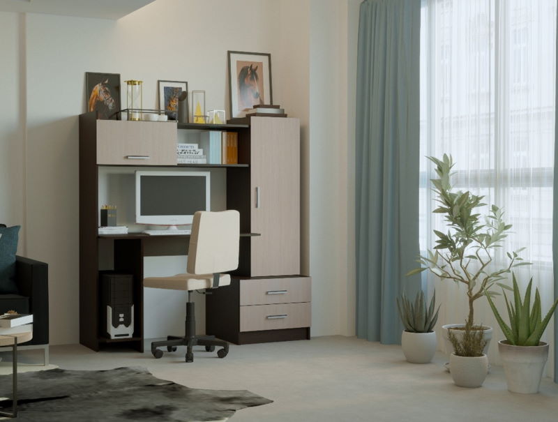 Фото Стол компьютерный ПКС-7 (1,5) от производителя ПАМИР в Феодосии по цене 11&nbsp;440 ₽