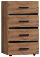 Комод Натура (Nature)-45 (дуб табачный craft-черный (Глазов) ) в Феодосии от производителя 