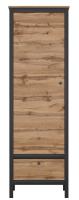Шкаф Loft REG1D1S (дуб вотан, дуб вотан-черный (Black Red White (БРВ)) ) в Феодосии от производителя в интернет магазине Планета Комфорта Шкаф Loft REG1D1S (дуб вотан, дуб вотан-черный (Black Red White (БРВ)) ) в Феодосии от производителя