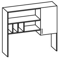 Фото  полка настольная ларго-1 производитель Ставрополь Мебель