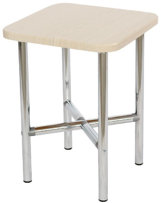 Табурет Первый ( Обивка стула:мдф, хром, дуб беленный, квадратное (Калифорния) ) Табурет Первый ( Обивка стула:мдф, хром, дуб беленный, квадратное (Калифорния) )