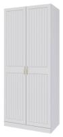 Шкаф Мэгги ШР-2 (91) двухдверный (белый снег, лак белый ,(Браво-мебель)) в Феодосии от производителя 
