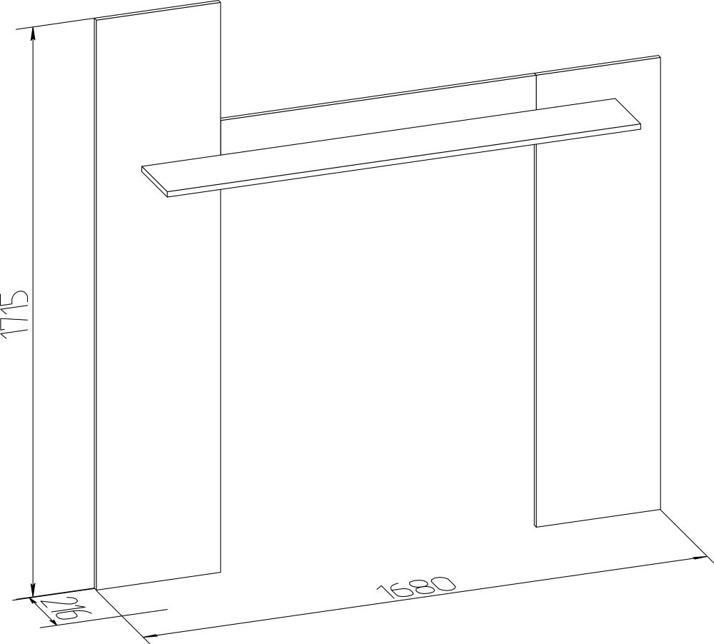 Фото Полка навесная Леон-4  от производителя Глазов в Феодосии по цене 2 850 ₽