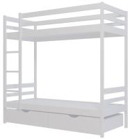 Кровать двухъярусная белый
