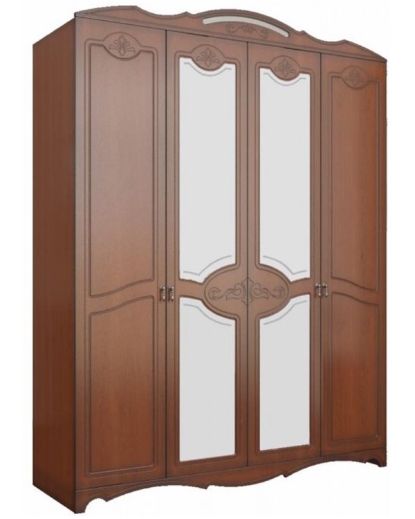 Фото Шкаф Лотос лакированный ШР-4 (178) четырехдверный от производителя Браво-мебель в Феодосии по цене 55&nbsp;190 ₽