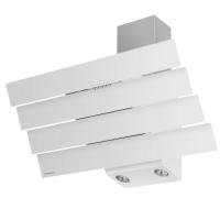 Вытяжка наклонная Cascada quart 90 (896х420хh713(878)) (Материал Металл/Стекло , Цвет Металлик/Черный) в Феодосии от производителя 