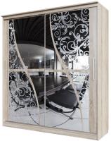 Фото shkaf-kupe-v-spalnyu шкаф-купе №19 волна (2,0 - 2 двери) производитель SV-мебель