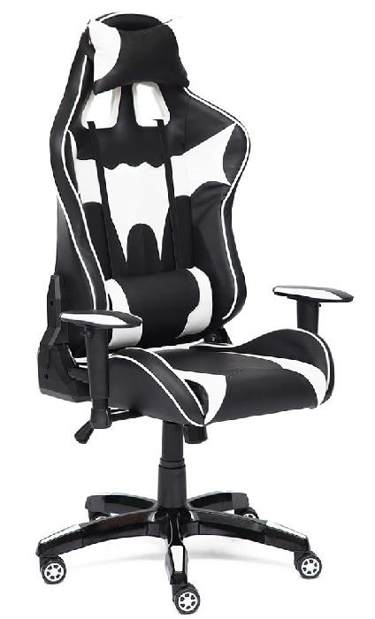 Кресло геймерское Ибат (Ibat) (Материал обивки: кожзам, цвет обивки: черный-белый (Tetchair) )