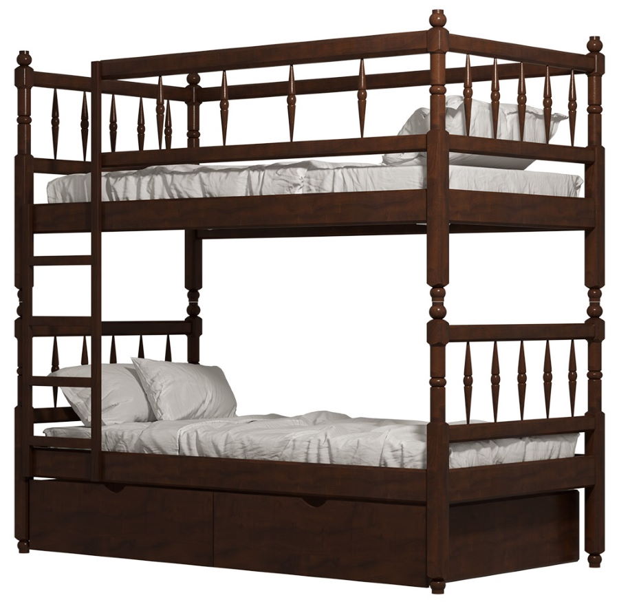 Фото Кровать двухъярусная №2 (СМ 80х190) с основанием от производителя Фант-мебель в Феодосии по цене 37&nbsp;680 ₽