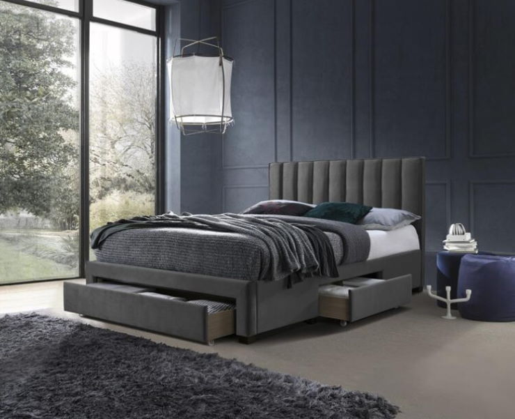 Фото Кровать двуспальная Halmar Grace (СМ 160х200) c ортопедическим основанием от производителя Halmar  в Феодосии по цене 62 380 ₽