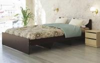 Кровать двуспальная К-12 (СМ 140х200) комплектуется настилом ( 140х200 , ЛДСП , венге , без подъемного мех. , без ящиков , без матраса (Ромис) ) в Феодосии от производителя 