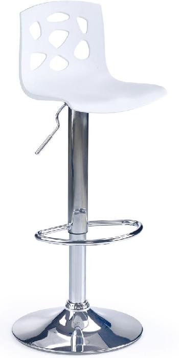 Стул барный Halmar H-48 ( Обивка стула:полипропилен, хром, белый (Halmar ) )