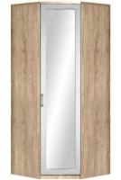 Шкаф Ивушка-10 (91) с зеркалом угловой (черный ясень , акация белая,(Марибель)) в Феодосии от производителя 