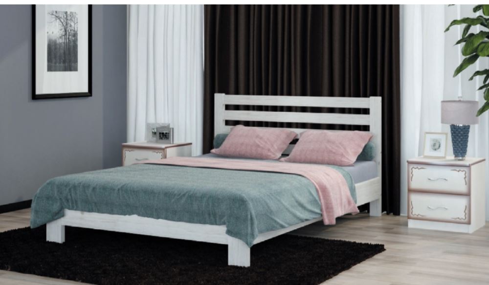 Фото Кровать односпальная Вероника (СМ 120х200) без основания с универсальными царгами от производителя Браво-мебель в Феодосии по цене 13 750 ₽