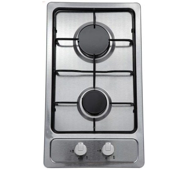 Фото Варочная поверхность газовая 2-х конф. VENTOLUX HG320 EES INOX 2 (600х520хh43) от производителя  в Феодосии по цене 9 050 ₽