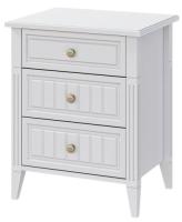 Тумба прикроватная Мэгги (белый снег, лак белый (Браво-мебель) ) в Феодосии от производителя 
