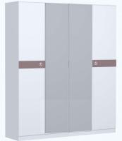 Шкаф для одежды Саманта СМ11А (дуб седан, дуб седан-кремовый,(Заречье)) в Феодосии от производителя 