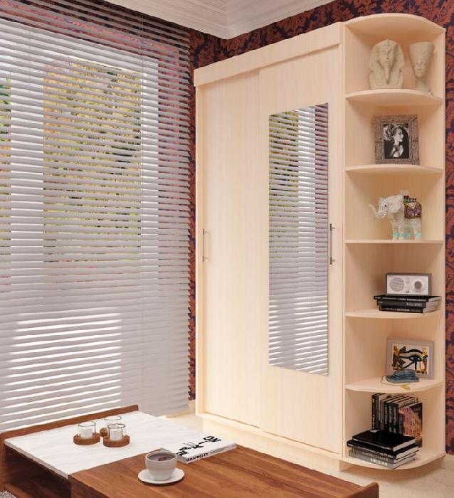 Стеллаж угловой СПУ-2  (дуб молочный (Пирамида) ) Стеллаж угловой СПУ-2  (дуб молочный (Пирамида) )