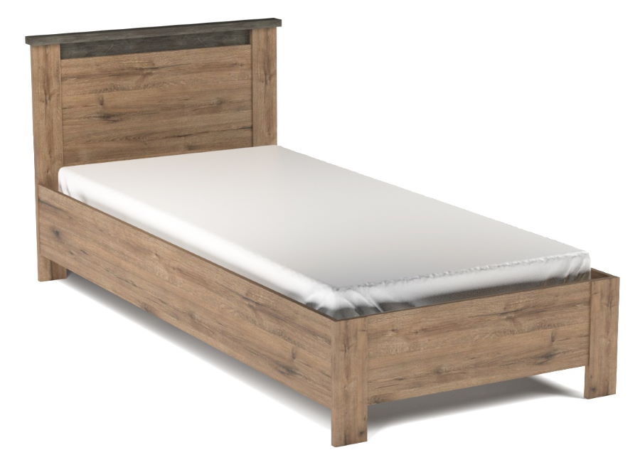 Фото Кровать односпальная Денвер (СМ 90х200) без основания от производителя СБК в Феодосии по цене 10&nbsp;560 ₽