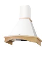 Вытяжка купольная Gretta (M) 60 (600х535хh895(1125)) (Материал Металл/Дерево , Цвет Бежевый/Неокрашено) в Феодосии от производителя 