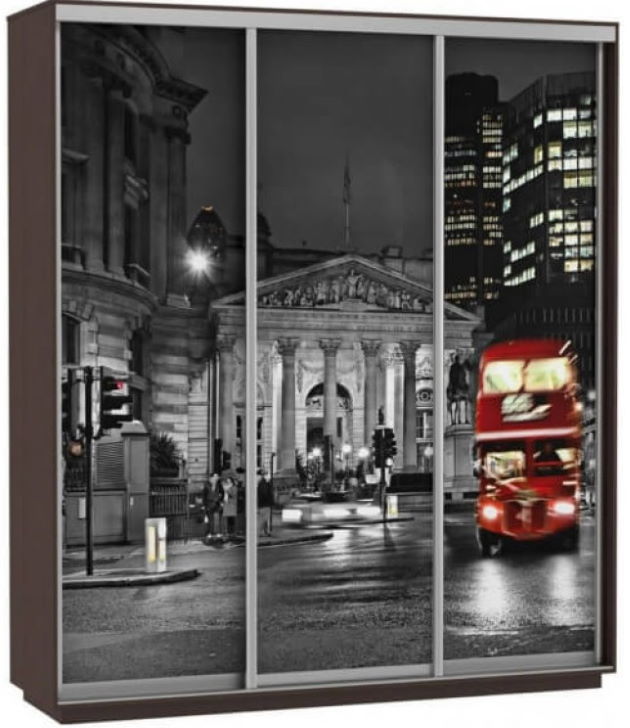 Фото Шкаф-купе Экспресс Трио Фото (1,8х0,6х2,2 - 3 двери) от производителя Мебельная компания Е1 в Феодосии по цене 44&nbsp;410 ₽