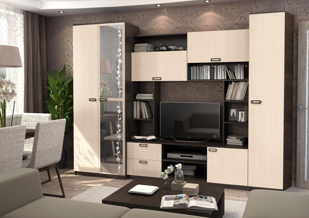 Фото Стенка Аллегро вар.№6 ЛДСП от производителя Диал в Феодосии по цене 20 050 ₽