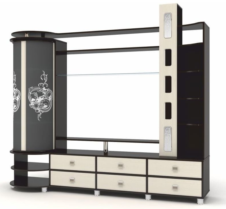 Фото Мини-стенка ТВ Палермо от производителя Браво-мебель в Феодосии по цене 34 190 ₽