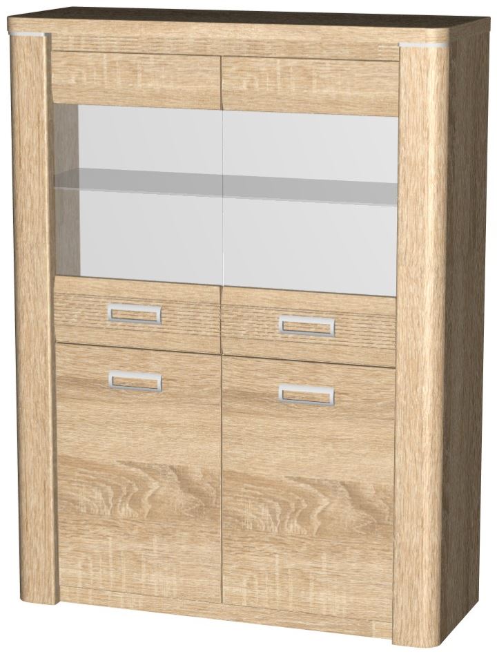 Фото Пенал со стеклом низкий Магнолия ГМ-05 в Феодосии по цене 23 020 ₽ от производителя СБК, код товара 2000001559123, 2000001559130 шт Фото Пенал со стеклом низкий Магнолия ГМ-05 от производителя СБК в Феодосии по цене 23 020 ₽