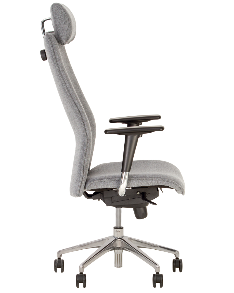 Фото Кресло для руководителя Соло (Solo) R HR steel ST (алюминий) от производителя Новый стиль в Феодосии по цене 29 760 ₽