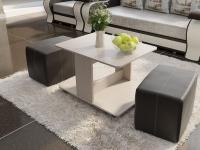 Фото stoly-zhurnalnye стол журнальный капри с пуфиками производитель ТриЯ