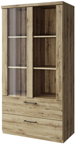 Фото Шкаф с витриной 1V2S3N Дорсет (Doorset) от производителя Анрэкс в Феодосии по цене 17 680 ₽
