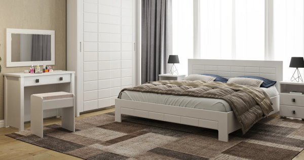 Фото Кровать двуспальная Изабель ИЗ-713К (СМ 180х200) без основания от производителя Компасс в Феодосии по цене 21&nbsp;980 ₽