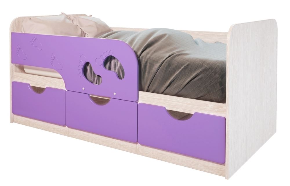 Фото Кровать детская Минима Лего (СМ 80х160) от производителя Мебелони в Феодосии по цене 13&nbsp;530 ₽