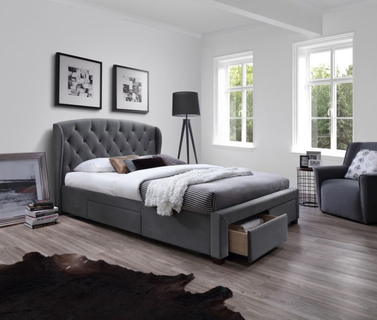 Фото Кровать двуспальная Halmar Sabrina (СМ 160х200) c ортопедическим основанием от производителя Halmar  в Феодосии по цене 71&nbsp;530 ₽