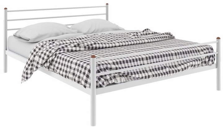 Фото Кровать двуспальная Милана Plus (СМ 140х200) трубка металл от производителя Милсон в Феодосии по цене 13 080 ₽