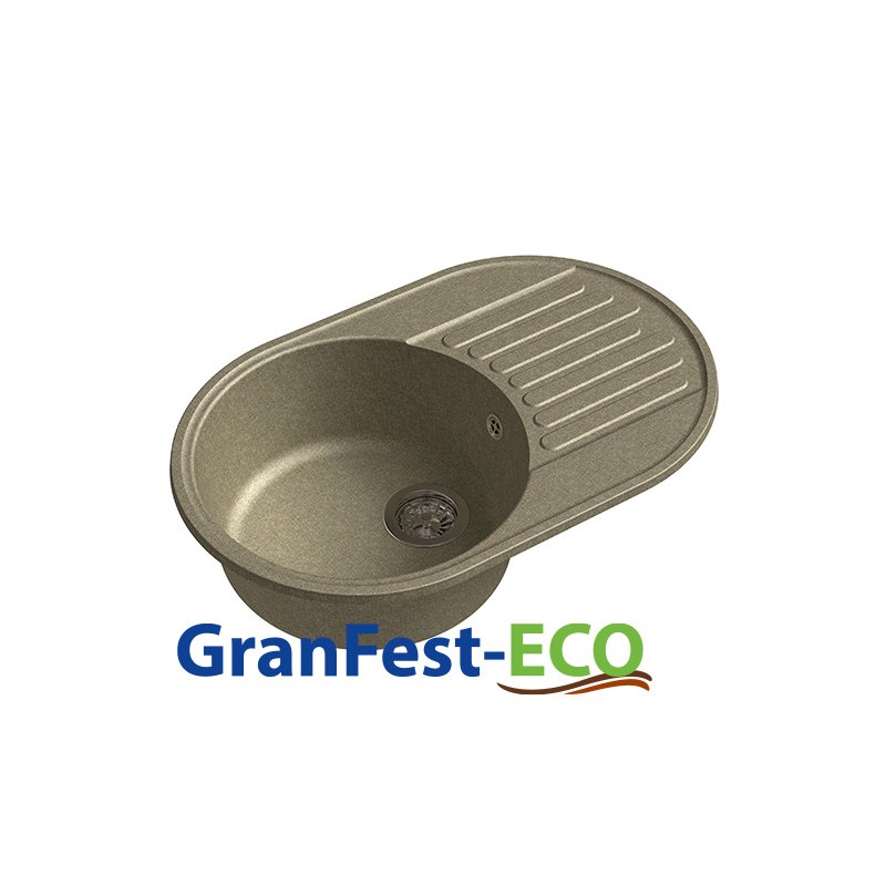 Фото Мойка Granfest eco-18 (ГР 740х480хh200) (шир.ящ.min 720) без сифона от производителя Granfest в Феодосии по цене 4 050 ₽