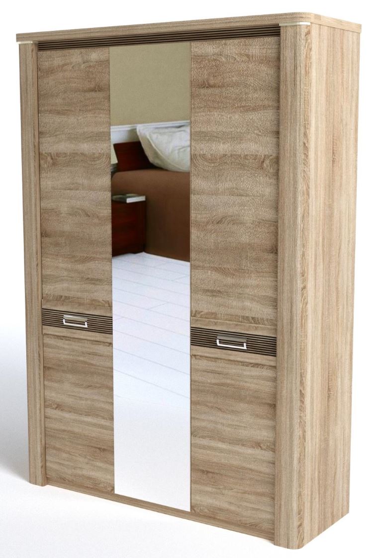 Фото Шкаф Магнолия (160) трехдверный от производителя СБК в Феодосии по цене 36 070 ₽