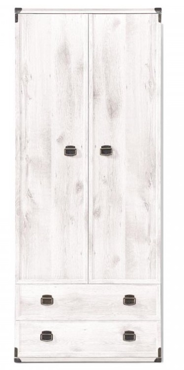 Фото Шкаф Индиана JSZFN2D2S (80) двухдверный (с полками) от производителя Black Red White (БРВ) в Феодосии по цене 28&nbsp;400 ₽