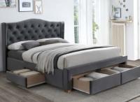 Фото krovati-s-vydvizhnymi-yashchikami кровать двуспальная signal aspen velvet bluvel ii (см 160х200) c ортопедическим основанием производитель Signal