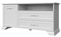 Тумба для ТВ Грация 1300 (2 ящ + 1 дв) (белый, белый (Браво-мебель) ) в Феодосии от производителя 