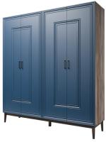 Шкаф Гориция ШР-4 (201) четырехдверный (таксус, сапфировый,(Браво-мебель)) в Феодосии от производителя 