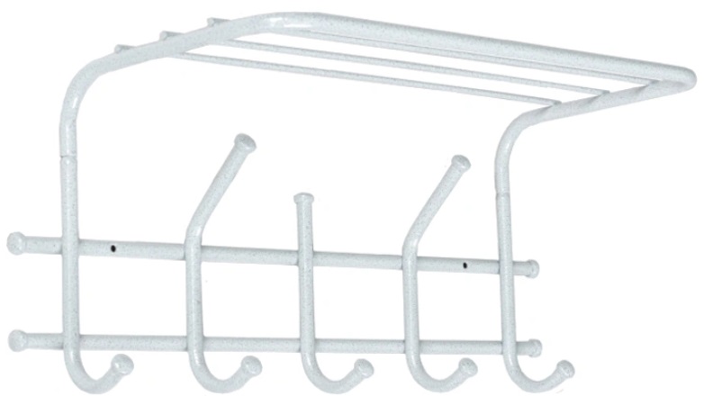 Фото Вешалка с полкой Эра 5 от производителя Завод металлических изделий в Феодосии по цене 570 ₽