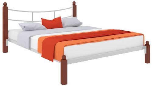 Кровать двуспальная София Lux (СМ 160х200) трубка металл в интернет магазине Планета Комфорта Фото derevyannye-krovati кровать двуспальная софия lux (см 160х200) трубка металл производитель Милсон