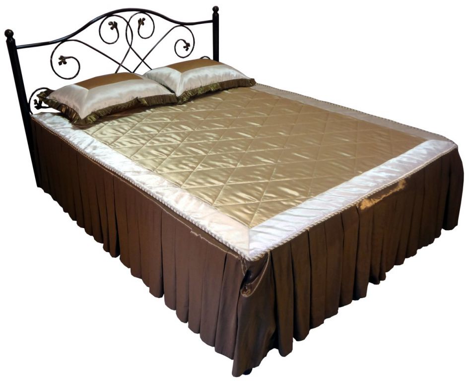 Фото Кровать двуспальная Алиса-1400 (СМ 140х200) основание металл трубка  от производителя Металл-Конструкция в Феодосии по цене 15 600 ₽